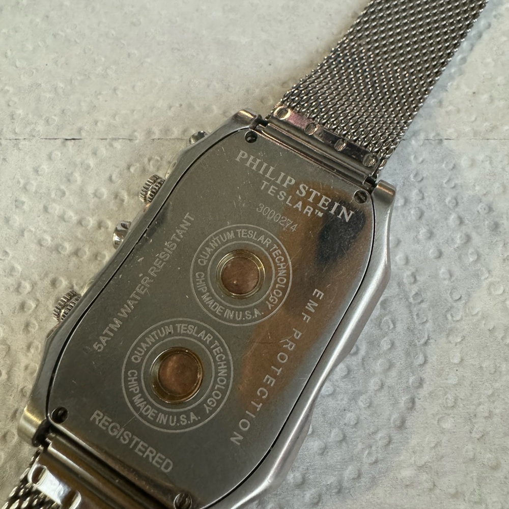 Philip Stein Signature Swiss Chronograph Silver Watch - Picture 2 of 3
